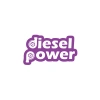 Diesel Power Sticker 17x17 Cm Mor