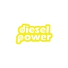 Diesel Power Sticker 17x17 Cm Sarı