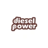 Diesel Power Sticker 17x17 Cm Kahverengi