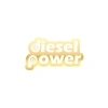 Diesel Power Sticker 17x17 Cm Gold