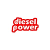 Diesel Power Sticker 17x17 Cm Kırmızı