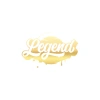 Legend Sticker 17x17 Cm Gold