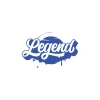 Legend Sticker 17x17 Cm Mavi
