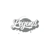 Legend Sticker 17x17 Cm Gri