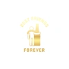 Best Friend Forever Sticker 17x17 Cm Gold