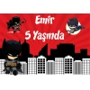 Batman Temalı Doğum Günü Afişi - 100x150 Cm