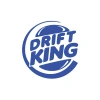 Drift King Sticker 17x17 Cm Mavi