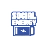 Social Energy Sticker 17x17 Cm Mavi