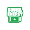 Social Energy Sticker 17x17 Cm Yeşil