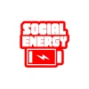 Social Energy Sticker 17x17 Cm Kırmızı