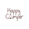 Happy Camper Sticker 17x17 Cm Kahverengi