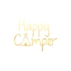 Happy Camper Sticker 17x17 Cm Gold