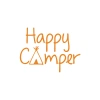 Happy Camper Sticker 17x17 Cm Turuncu