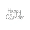 Happy Camper Sticker 17x17 Cm Gri