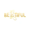 Beatiful Sticker 17x17 Cm Gold