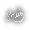 Smile Sticker  17x17 Cm Beyaz