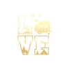 Love Sticker 17x17 Cm Gold
