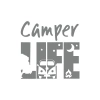Camper Lifer Sticker 17x17 Cm Gri