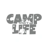 Camp Lifer Sticker 17x17 Cm Gri