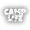 Camp Lifer Sticker 17x17 Cm Beyaz