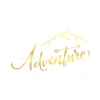 Adventure Dağ Sticker 17x17 Cm Gold