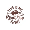 This is my Road Trip Shirt Sticker 17x17 Cm Kahverengi