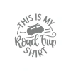 This is my Road Trip Shirt Sticker 17x17 Cm Gri