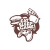 Eat Sleep Game Sticker 17x17 Cm Kahverengi