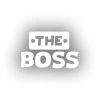 The Boss Sticker 17x17 Cm Beyaz