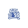Girl Boss Sticker 17x17 Cm Mavi
