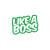 Like a Boss Sticker 17x17 Cm Yeşil