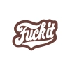 F*ck İt Sticker 17x17 Cm Kahverengi