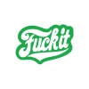 F*ck İt Sticker 17x17 Cm Yeşil