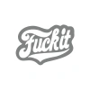F*ck İt Sticker 17x17 Cm Gri