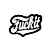 F*ck İt Sticker 17x17 Cm Siyah