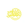 Hello Summer Sticker 17x17 Cm Sarı