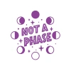 Not Phase Sticker 17x17 Cm Mor