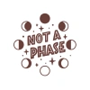 Not Phase Sticker 17x17 Cm Kahverengi