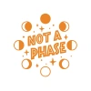 Not Phase Sticker 17x17 Cm Turuncu