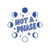 Not Phase Sticker 17x17 Cm Mavi