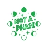 Not Phase Sticker 17x17 Cm Yeşil