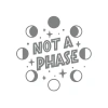 Not Phase Sticker 17x17 Cm Gri