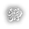 Stand By Me Sticker 17x17 Cm Beyaz