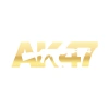 ak47 sticker 17x17 Cm Gold