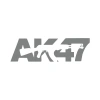 ak47 sticker 17x17 Cm Gri