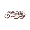 Adventure Sticker 17x17 Cm Kahverengi