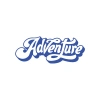 Adventure Sticker 17x17 Cm Mavi