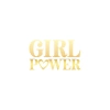 Girl Power Sticker 17x17 Cm Gold
