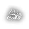 Gamer Sticker 17x17 Cm Beyaz