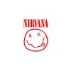 Nirvana Surat Sticker 17x17 Cm Kırmızı